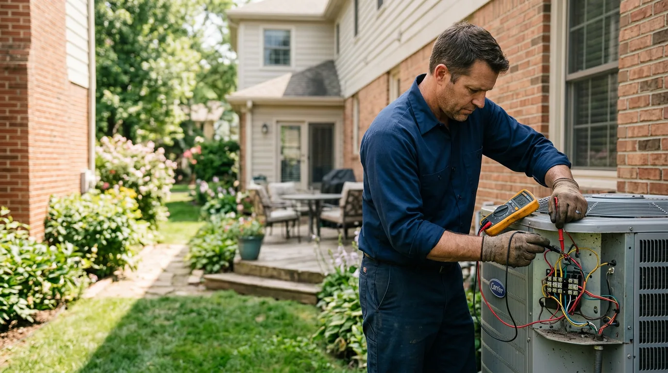 HVAC technician working near Centennial, WY